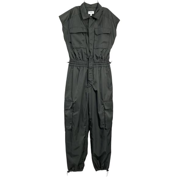 Pistola 'Jade' Black Polyester Jumpsuit Size S - Picture 2 of 4